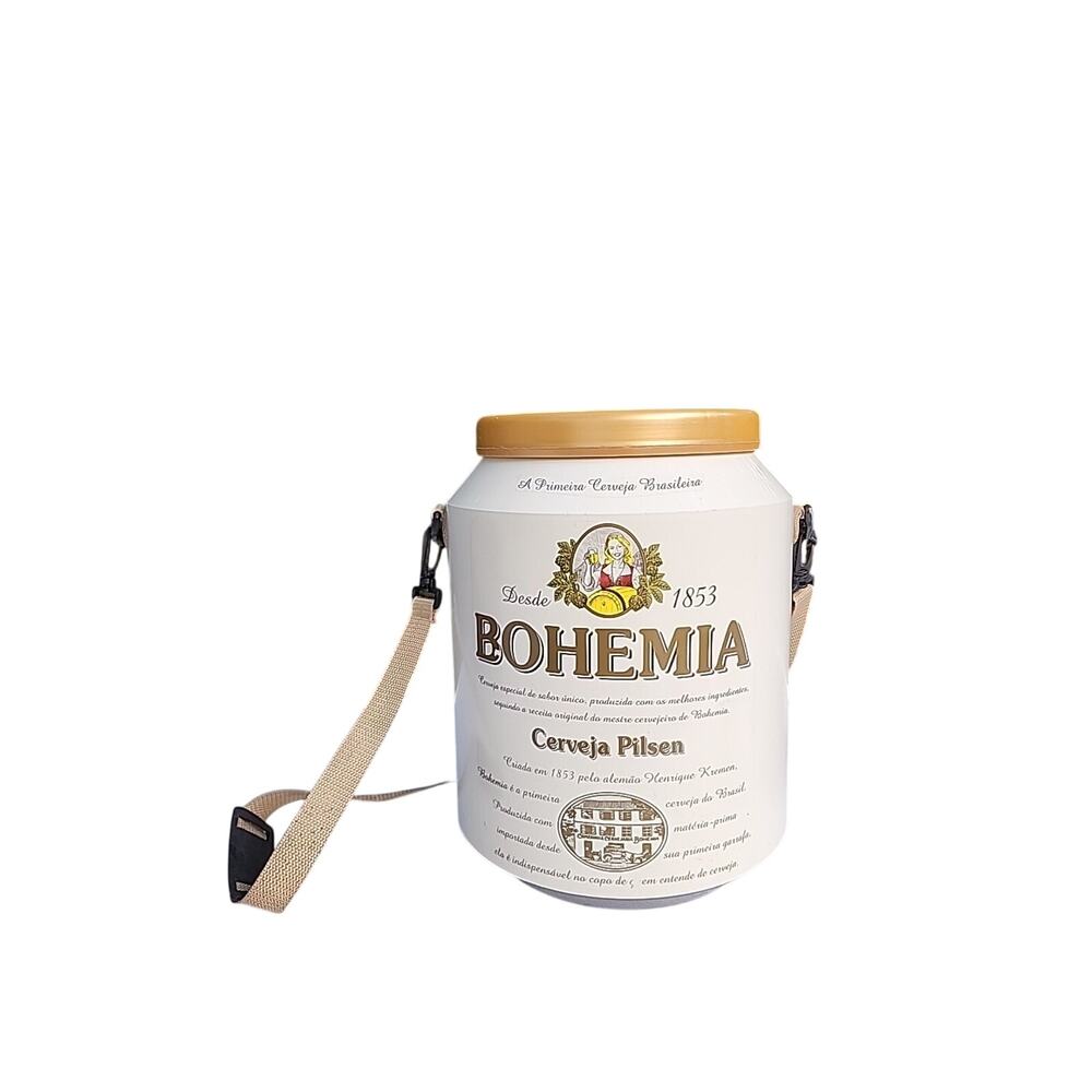 Vintage Beer Ice Cooler Tote Bohemia Brasileira Cerveja Pilsen Beer Chest
